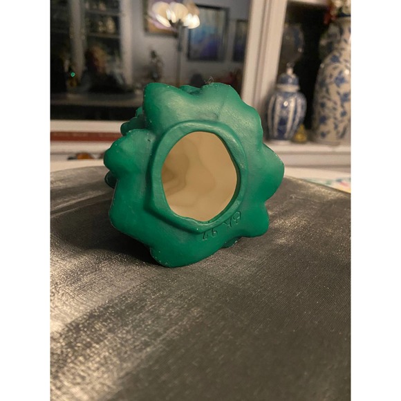 Handmade Ceramic Christmas Tree, No Lights, Green w touch iridescent glitter - Picture 12 of 12